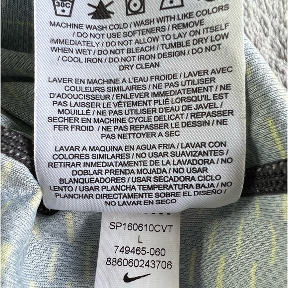 🎯Nike Men's Dri-Fit Racer Half-Zip Training Shirt Size Large - Picture 12 of 15